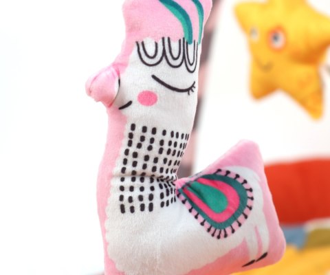 Mata Edukacyjna TinyMini 2w1 Kwiat Safari Z Piłeczkami 0+