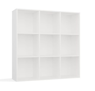 Regał komorowy MALAX 3x3 biały 110 cm półki książki zabawki HDF