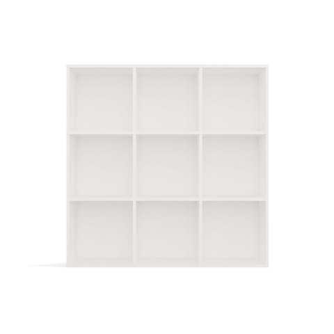 Regał komorowy MALAX 3x3 biały 110 cm półki książki zabawki HDF