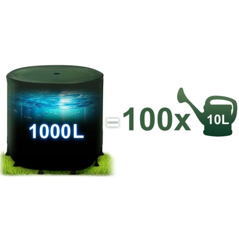 Zbiornik Na Deszczówkę PLONOS 1000 L – Składany, Z Kraniem
