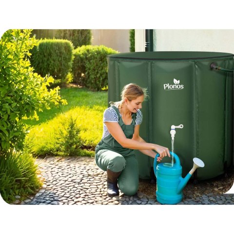 Zbiornik Na Deszczówkę PLONOS 1000 L – Składany, Z Kraniem