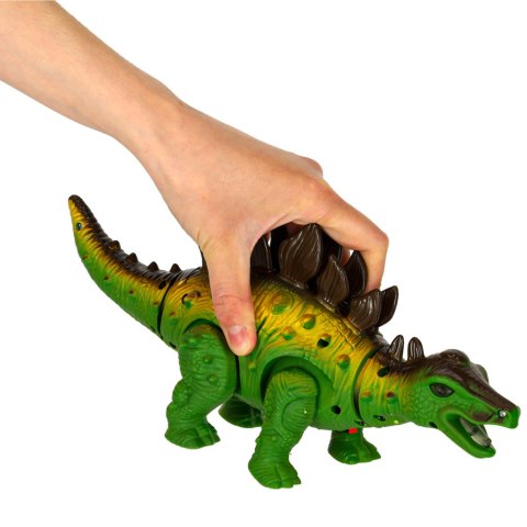 Dinozaur Stegozaur zabawka interaktywna na baterie chodzi świeci ryczy Dinozaur Stegozaur zabawka interaktywna na baterie chodzi świeci ryczy