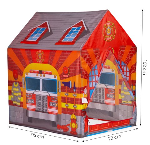 Namiocik Domek Strażaka IPLAY – Namiot Do Zabawy Dla Dzieci 95x72x102 cm