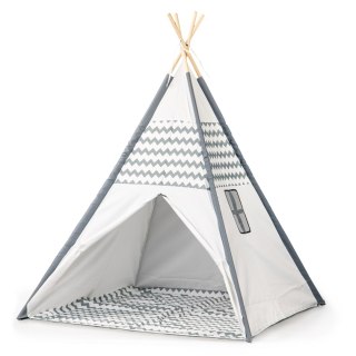 Namiot Tipi Dla Dzieci ECOTOYS Wigwam Z Podłogą 120x120x160 Cm
