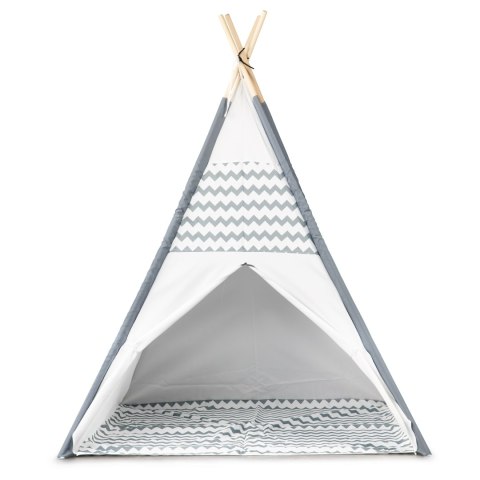 Namiot Tipi Dla Dzieci ECOTOYS Wigwam Z Podłogą 120x120x160 Cm