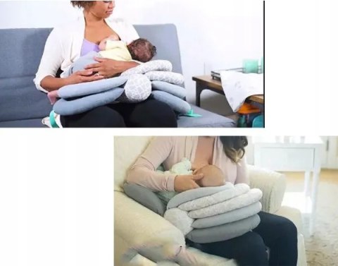 Poduszka Do Karmienia Regulowana Listki Ergonomiczna Niemowlę