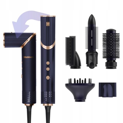 Suszarka Do Włosów 5w1 Webber Celia – Jonizacja, Ultra-Silence, Szczotki