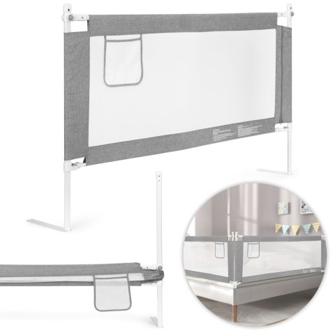 Barierka Ochronna Do Łóżka 150 cm Regulowana Składana ECOTOYS