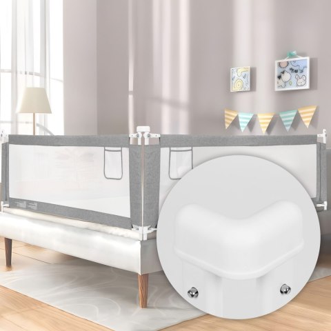 Barierka Ochronna Do Łóżka 150 cm Regulowana Składana ECOTOYS
