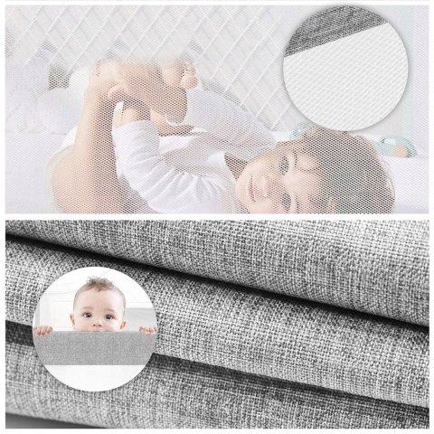 Barierka Ochronna Do Łóżka ECOTOYS 200 Cm – Regulowana, Składana