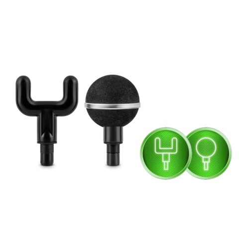 Pistolet do Masażu Neo-Sport NS-500 8 Końcówek LCD Etui Czarny