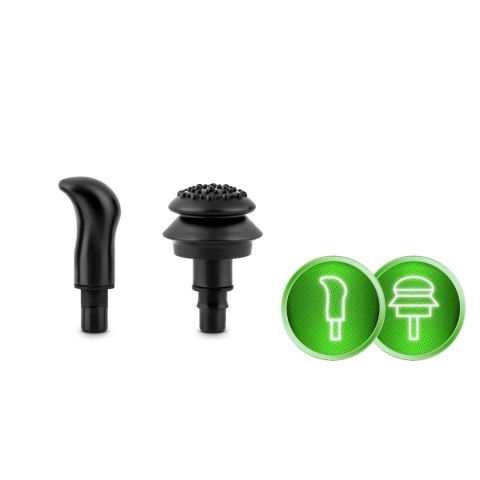 Pistolet do Masażu Neo-Sport NS-500 8 Końcówek LCD Etui Czarny