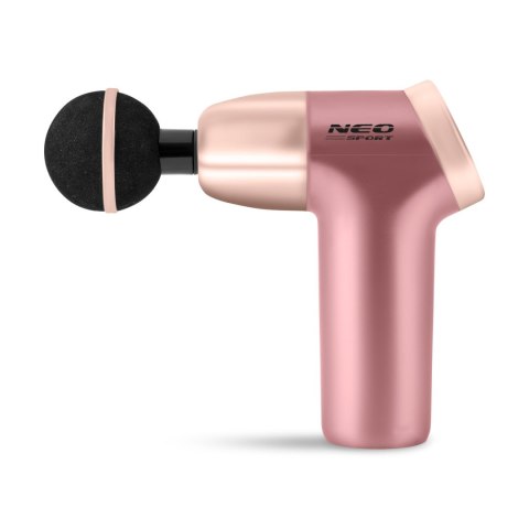 Pistolet do Masażu Ciała NS-500 Neo-Sport Różowy– 8 Końcówek, LCD, Etui