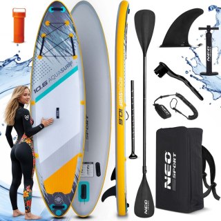 Deska SUP pompowana 320 x 84 x 15 cm Aquasurf paddle board 140 kg Neo