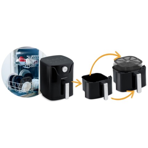 Kompaktowa Frytkownica Beztłuszczowa Air fryer Berdsen BD-654 2,5 L – 1000 W