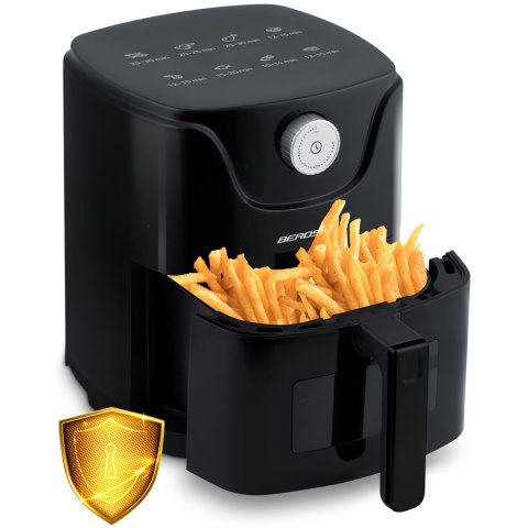 Kompaktowa Frytkownica Beztłuszczowa Air fryer Berdsen BD-654 2,5 L – 1000 W