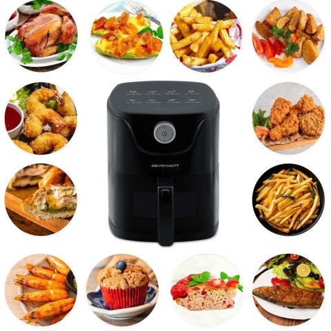 Kompaktowa Frytkownica Beztłuszczowa Air fryer Berdsen BD-654 2,5 L – 1000 W