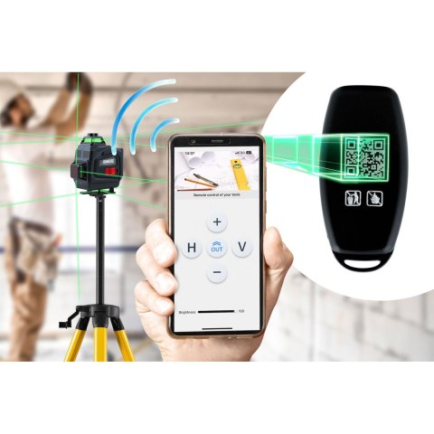Laser Krzyżowy Humberg HM-170, Statyw, Walizka, 16 Linii, 2 Akumulatory