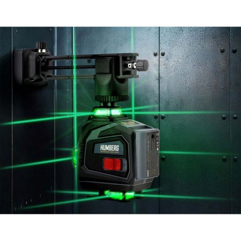 Laser Krzyżowy Humberg HM-170, Statyw, Walizka, 16 Linii, 2 Akumulatory