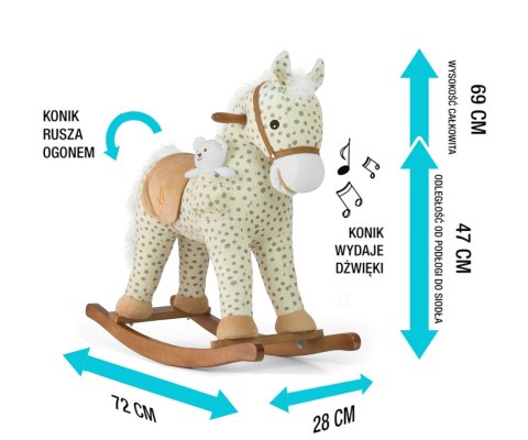 Konik Pony – Interaktywny Konik Na Biegunach Z Misiem