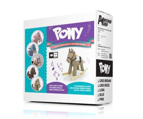Konik Pony – Interaktywny Konik Na Biegunach Z Misiem