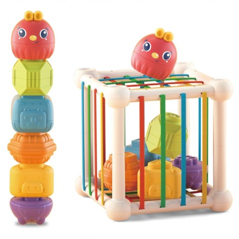 WOOPIE BABY Kostka Sensoryczna Sorter dla Dzieci Zwierzątka + Grzechotka 7 el. WOOPIE BABY Kostka Sensoryczna Sorter dla Dzieci Zwierzątka + Grzechotka 7 el.