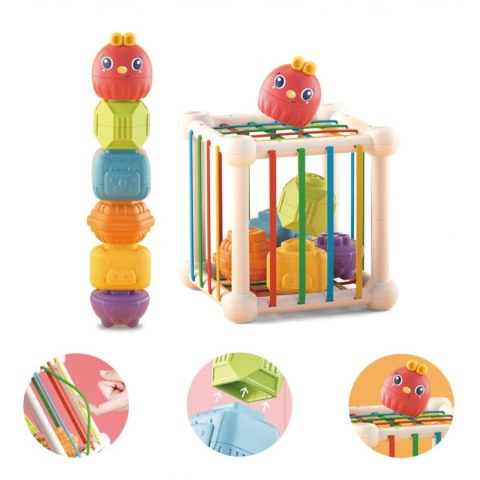 WOOPIE BABY Kostka Sensoryczna Sorter dla Dzieci Zwierzątka + Grzechotka 7 el. WOOPIE BABY Kostka Sensoryczna Sorter dla Dzieci Zwierzątka + Grzechotka 7 el.