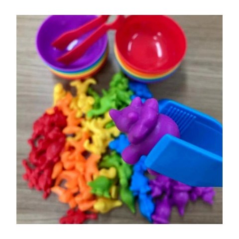 WOOPIE Zabawka Edukacyjna Sorter Dinozaury dla Dzieci Montessori 56 el WOOPIE Zabawka Edukacyjna Sorter Dinozaury dla Dzieci Montessori 56 el