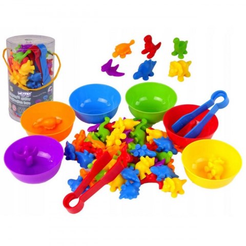 WOOPIE Zabawka Edukacyjna Sorter Dinozaury dla Dzieci Montessori 56 el WOOPIE Zabawka Edukacyjna Sorter Dinozaury dla Dzieci Montessori 56 el