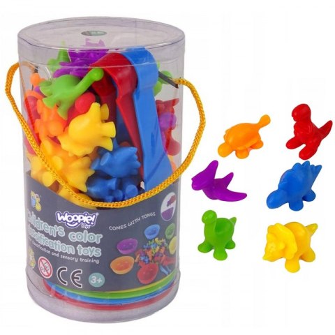 WOOPIE Zabawka Edukacyjna Sorter Dinozaury dla Dzieci Montessori 56 el WOOPIE Zabawka Edukacyjna Sorter Dinozaury dla Dzieci Montessori 56 el