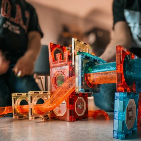 Magnetyczne Klocki WOOPIE Zestaw Konstrukcyjny Świecące 49 el Magnetyczne Klocki WOOPIE Zestaw Konstrukcyjny Świecące 49 el