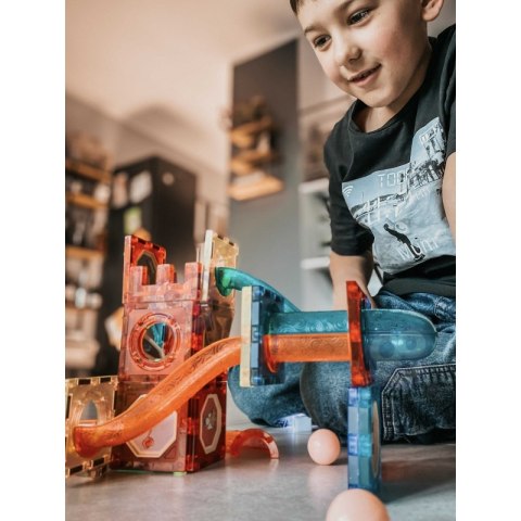 Magnetyczne Klocki WOOPIE Zestaw Konstrukcyjny Świecące 49 el Magnetyczne Klocki WOOPIE Zestaw Konstrukcyjny Świecące 49 el
