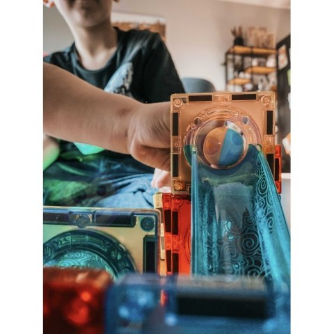 Magnetyczne Klocki WOOPIE Zestaw Konstrukcyjny Świecące 49 el Magnetyczne Klocki WOOPIE Zestaw Konstrukcyjny Świecące 49 el