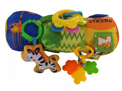 Walec Sensoryczny Dla Niemowląt 3w1 Z Grzechotką I Zawieszkami