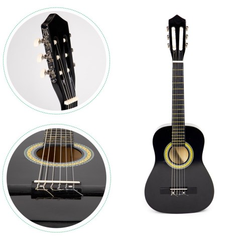 Drewniana Gitara Akustyczna Dla Dzieci ECOTOYS 6 Strun, 76cm