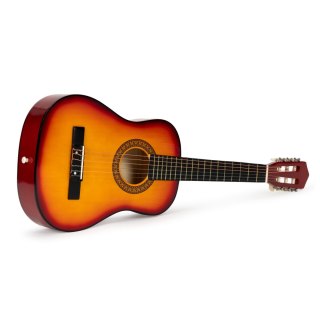 Duża Gitara Dla Dzieci ECOTOYS – Drewniana 6-Strunowa, 18 Progów, 76 Cm