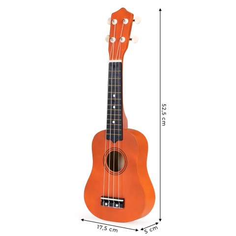 Ukulele Drewniane dla Dzieci ECOTOYS MF019E Gitara 4 Struny