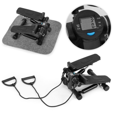 Stepper Fitness z Ekspanderami ModernHome Licznik 5 Funkcji Mata