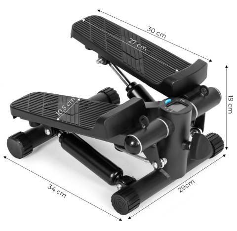 Stepper Fitness z Ekspanderami ModernHome Licznik 5 Funkcji Mata