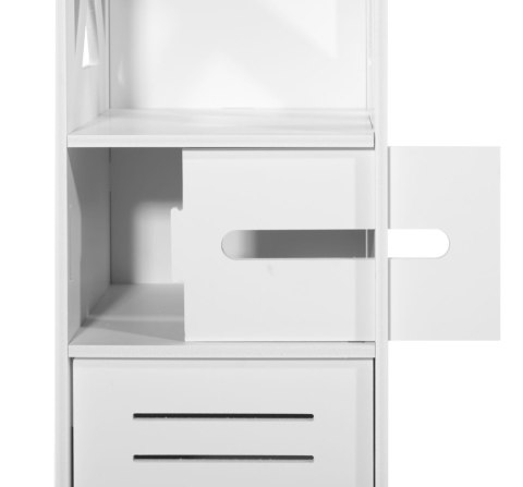 Biała Szafka Łazienkowa Ażurowa 80 cm