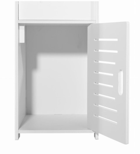 Biała Szafka Łazienkowa Ażurowa 80 cm
