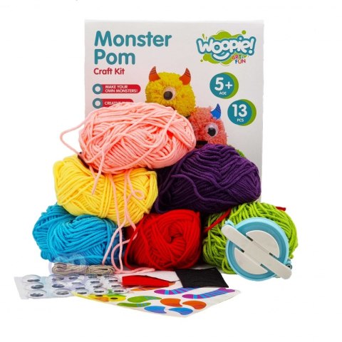 WOOPIE ART&FUN Zestaw Kreatywny Monster Pom – Twórz Potworki WOOPIE ART&FUN Zestaw Kreatywny Monster Pom – Twórz Potworki