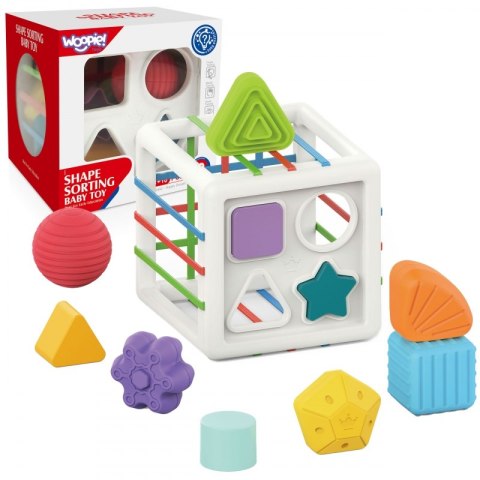 WOOPIE BABY Elastyczna Kostka Sensoryczna Sorter dla Dzieci Kolorowe Kształty 11 el. WOOPIE BABY Elastyczna Kostka Sensoryczna Sorter dla Dzieci Kolorowe Kształty 11 el.