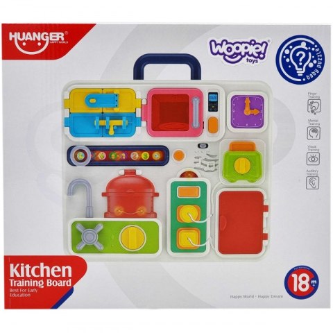 WOOPIE Baby Tablica Manipulacyjna Kuchnia z Zegarem dla Dzieci - Światło, Dzwięk WOOPIE Baby Tablica Manipulacyjna Kuchnia z Zegarem dla Dzieci - Światło, Dzwięk