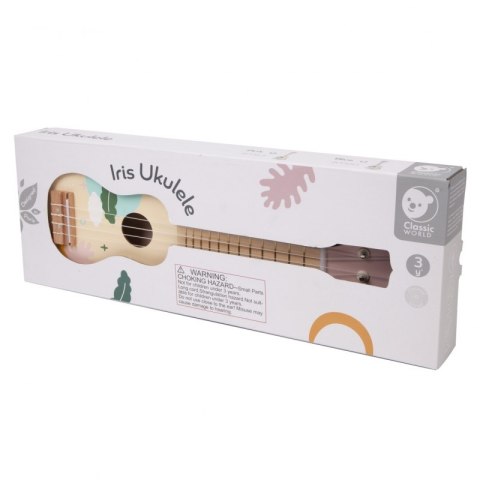Różowe Drewniane Ukulele Classic World – Gitara dla Dzieci Różowe Drewniane Ukulele Classic World – Gitara dla Dzieci