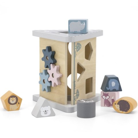 Drewniany Sorter Kształtów Polar Bear Viga – Edukacyjna Układanka, Zwierzątka