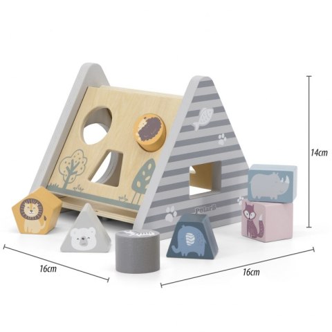 Drewniany Sorter Kształtów Polar Bear Viga – Edukacyjna Układanka, Zwierzątka