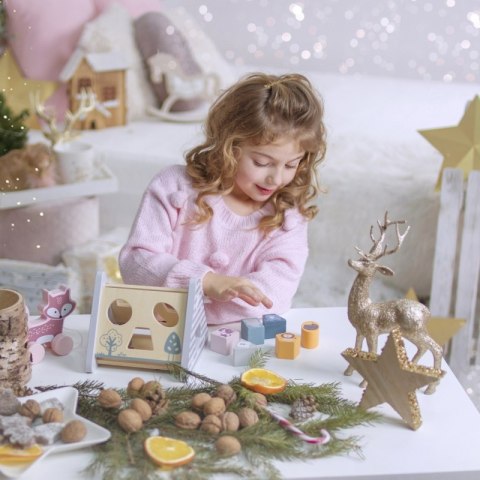 Drewniany Sorter Kształtów Polar Bear Viga – Edukacyjna Układanka, Zwierzątka