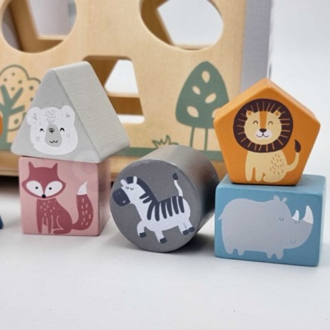 Drewniany Sorter Kształtów Polar Bear Viga – Edukacyjna Układanka, Zwierzątka