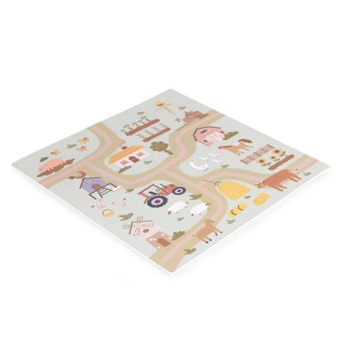 Piankowa Mata Puzzle Farma 21 Elementów – Edukacyjna, EVA, 90,5x90,5 Cm